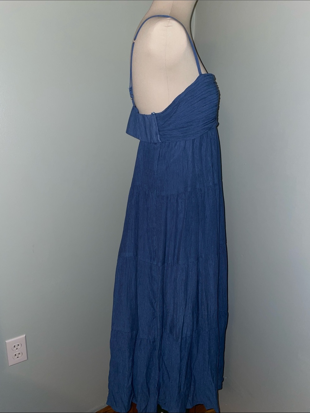 Kirious Navy Blue Spaghetti-Strap Maxi Dress - Picture 6 of 14